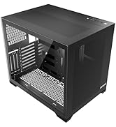 VEVOR Mid-Tower PC Case, Dual Chamber, Gaming Computer Case with Tempered Glass Panels, Magnetic ...