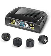 Masoll RV Tire Pressure Monitoring System, M23 Tire Pressure Monitor with Solar Charge &amp; Auto Cal...