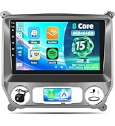 [8 Core 4+64GB]Qualcomm Android 15 Car Stereo for Chevy Silverado GMC Sierra 2014 2015 2016 2017 ...