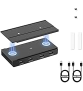 EJAY 10Gbps Magnetic USB-C Hub, 4-Port USB 3.2 Gen2 Data Transfer, Includes Sliding Rail, Screws ...