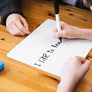 double sided lapboard mini personal dry erase board whiteboard dry-erase markers pens erasers set