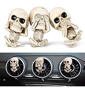 Cute Christmas Gifts Sugar Skull Car Air Fresheners Vent Clips, Cool Car Scent Freshener Decorati...