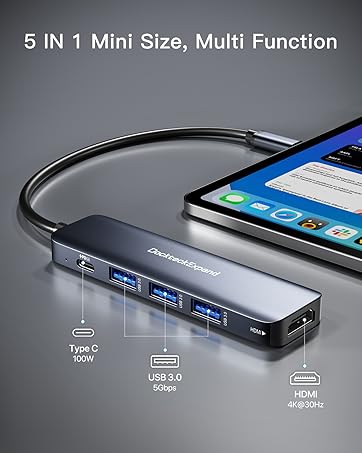 5 in 1 usb c hub