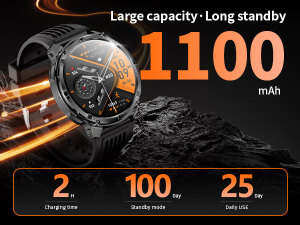 large battery smart watch