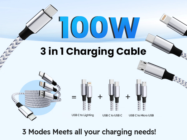  3 in 1 Fast Charging Cable