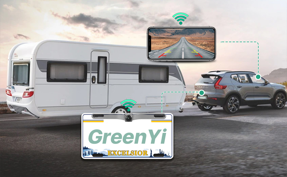 License Plate Wireless Backup Camera