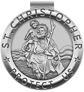 Anwlki Saint Christopher Medal for Car St Christopher Visor Clip Accessories Bless Driving Safety...