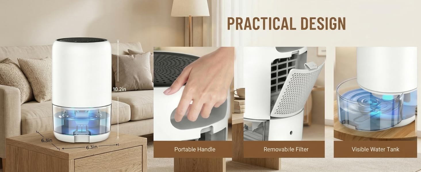 Compact dehumidifier