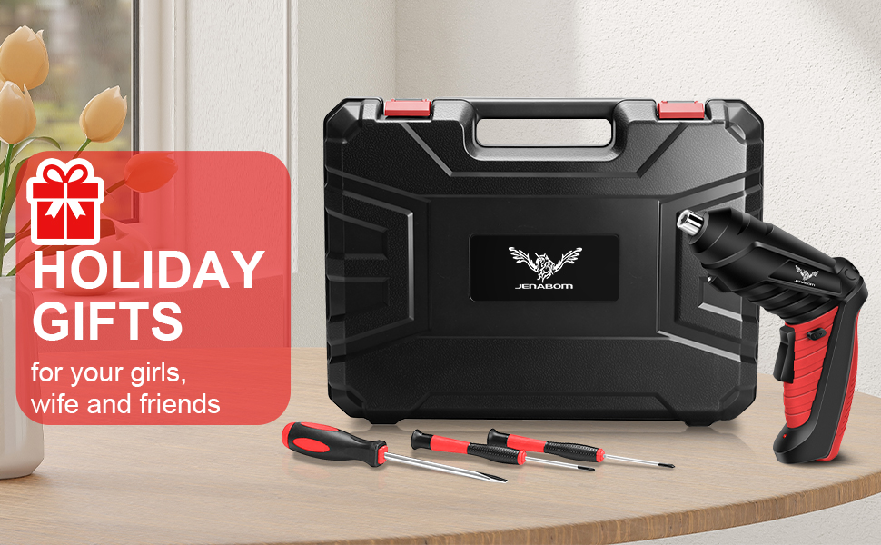 Household Toolbox tool set with Cordless Electric Screwdriver for friends families