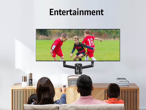 dual monitor wall mount