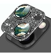 YWXTW Designed for iPhone 14/iPhone 14 Plus Camera Lens Protector, [4TH Gen Full Bling] Glitter S...