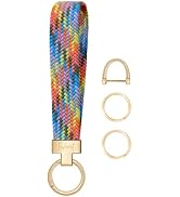 Fishent Stretchy Keychain, Woven Keychain Wristlet for Keys