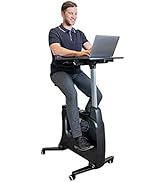 FLEXISPOT V9 3-IN-1 Exercise Bike, All-in-one Under Desk Bike, Indoor Cycling Bike with Adjustabl...
