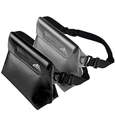 HEETA 2-Pack Waterproof Pouch with Waist Strap, Transparent Screen Touchable Dry Bag with Adjusta...