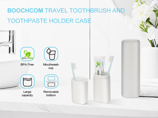 Travel Toothbrush and Toothpaste Case