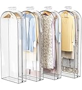 Liuoud Clear Garment Bag For Hanging Clothes 60