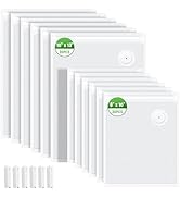 Vacuum Sealer Bags, 60 Pack Reusable BPA-Free Food Storage Bags | 30 Count 10x13 &amp; 30 Count 8x10 ...