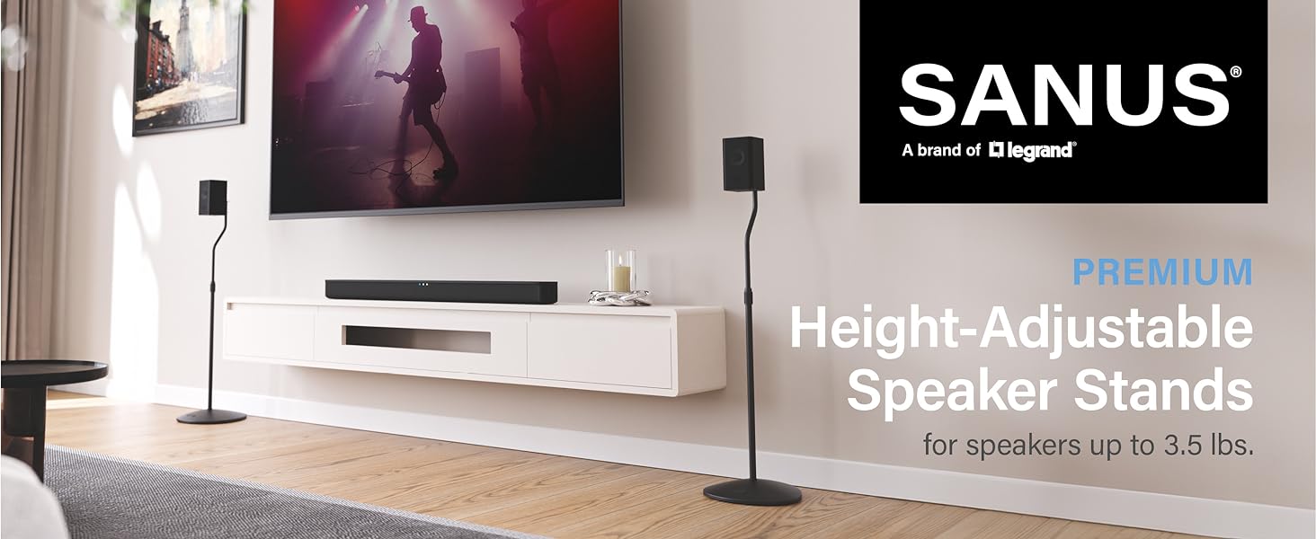 speaker stand sanus center bookshelf sony vizio monitor with stand pyle klipsch rockville short