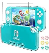 Daydayup Clear Case Compatible with Nintendo Switch Lite Protective , with 2-Pack Switch Lite Tem...
