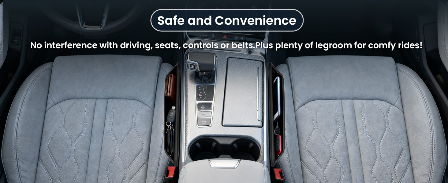 Non-interference Car Accessory?Comfy Ride Car Gap Organizer