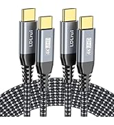 Type C 20Gbps USB 3.2 Gen 2X2 Cable [3FT, 2-Pack], USB-C to C 4K@60Hz Video, Data Transfer & 100W...