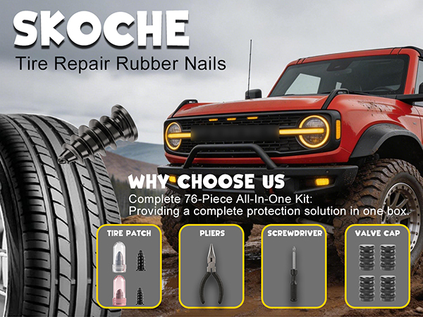 Tire Repair Rubber Nail Kit