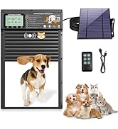 XRDZYXGS Smart Automatic Pet Door | Radar, Timer &amp; Light Sensor Modes | Durable Aluminum, Weather...