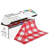 CXPSINC 54 Inch X 100 Feet Plastic Table Cover Roll Disposable Tablecloth with Slide Cutter for A...