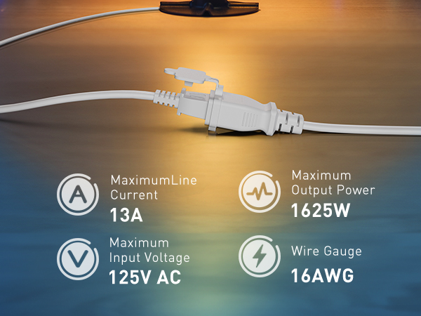 360° Rotating Flat Plug Short Extension Cord