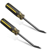 2 Pack Heavy Duty Staple Remover with Double Pronged Head, Tack Puller Industrial Staple Remover ...