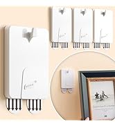 TAILI Picture Hangers 4 Pack(10 Strips), Adhesive Picture Hanging Hooks Without Nails, No Damage ...