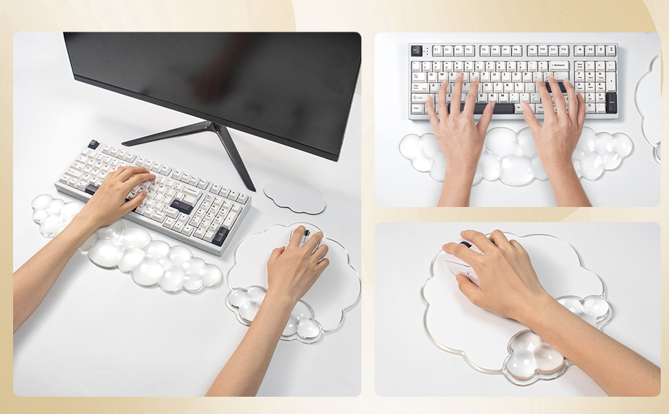 ergonomic mouse pad with wrist rest