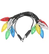 Hemobllo LED Christmas Lights Charging Cable: Colorful String Lights Type-C USB Charging Cable 55...