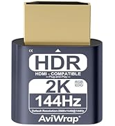 AviWrap HDMI Dummy Plug 2K HDR,Virtual Monitor EDID Emulator,Headless Display Adapter,Supports 2K...