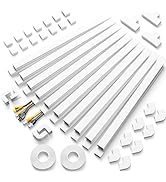 Delamu Cable Hider, 315in Cord Covers for 2-3 Wires on Wall, TV Cord Hider Wall, Paintable Wire H...