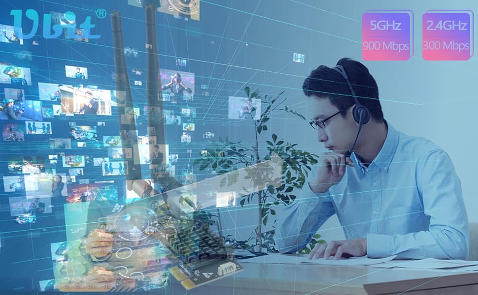 Dual Band Wireless 11AC PCIe WiFi Card