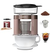oceanrich-Plus 1-Cup Mini Coffee Maker, Automatic Hand Drip Cafe Machine With Stainless Steel Fil...