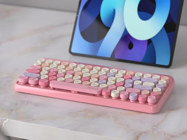 bluetooth wireless keyboard pink