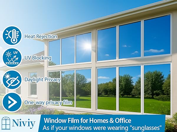 One Way Mirror Privacy Window Film