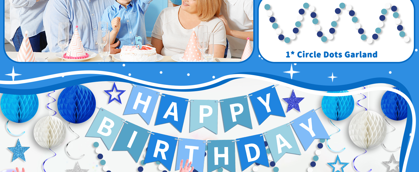 Blue Birthday Decorations