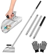 Long Handle Sand Scoop, AVOFOREST Heavy Duty Stainless Steel Metal Detecting Sand Scoop with Long...