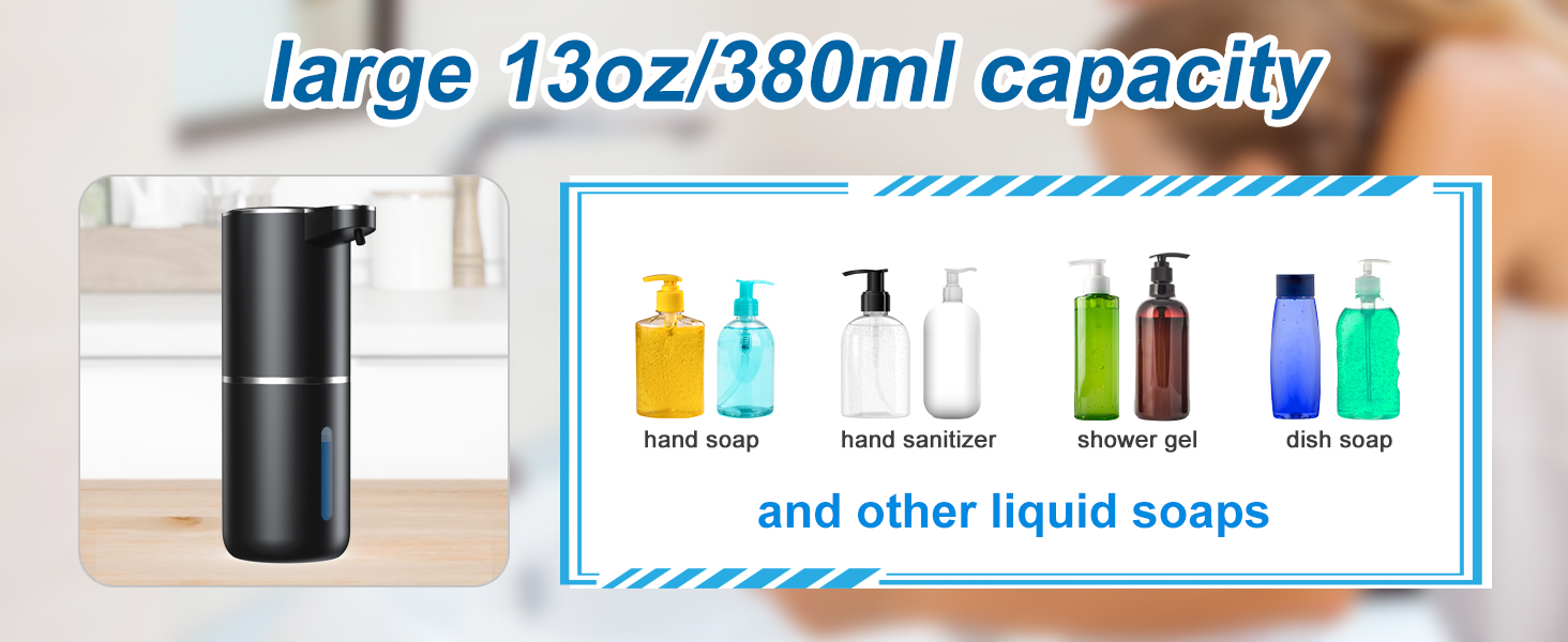 Dispenser 4 Adjustable Soap Dispensing Levels Wall Mount