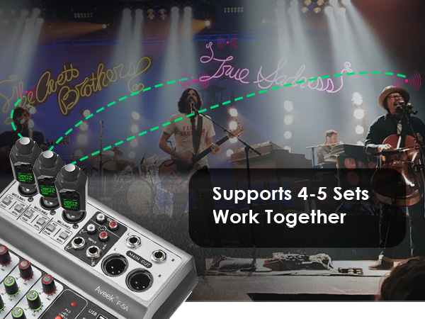 Wireless XLR Supports 4-5 Sets work Together