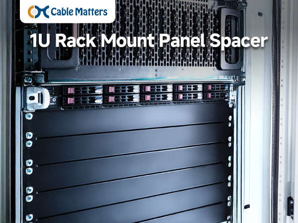 Cable Matters 2-Pack 1U Blank Panels for Server Racks