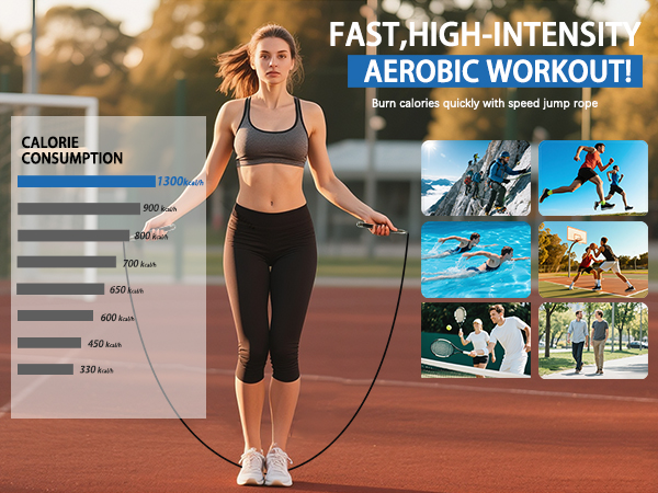 BURN MORE CALORIES WITH SKIPPING ROPE