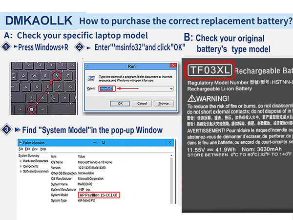 tf03xl battery hp