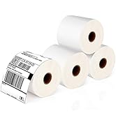 JADENS Thermal Shipping Labels 4x6-350 Labels(4 Rolls), Compatible with Rollo, Brother, Zebra and...