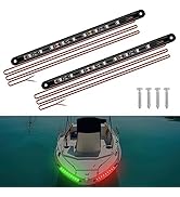 RVZONE Boat Navigation Lights, Navigation Lights for Boats Led, Boat Lights for Night Fishing, Bo...