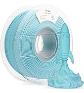 AMOLEN Matte PLA 3D Printer Filament, Ice Blue PLA Filament 1.75mm with Smooth Matte Finish, 3D P...