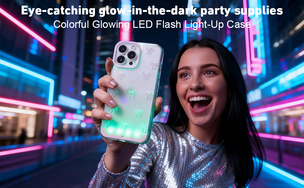 Vibrant LED Bowknot Phone Case